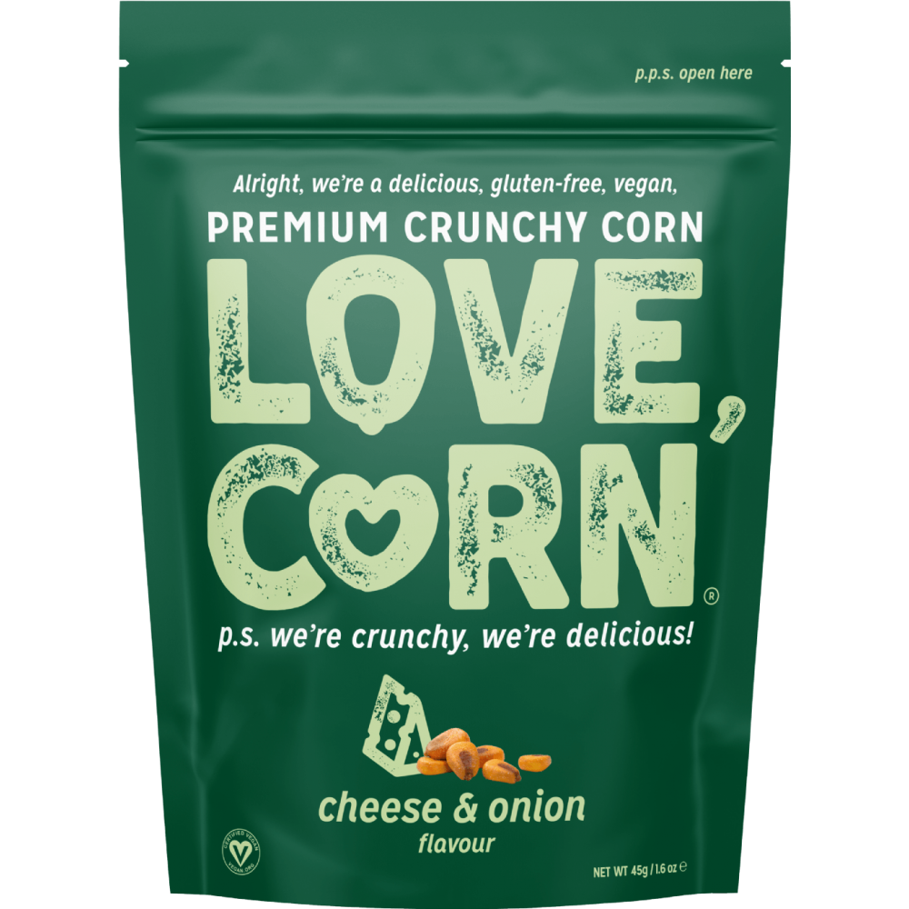 Love Corn - Cheese & Onion - 10 x 45g
