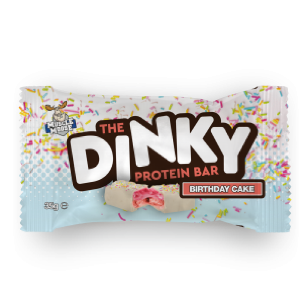 Muscle Moose - The Dinky Protein Bar - Birthday Cake 12 x 35g