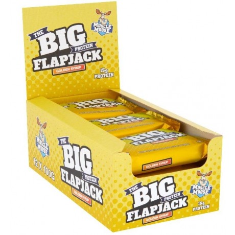 Muscle Moose - Big Flapjack Golden Syrup - 12x100g