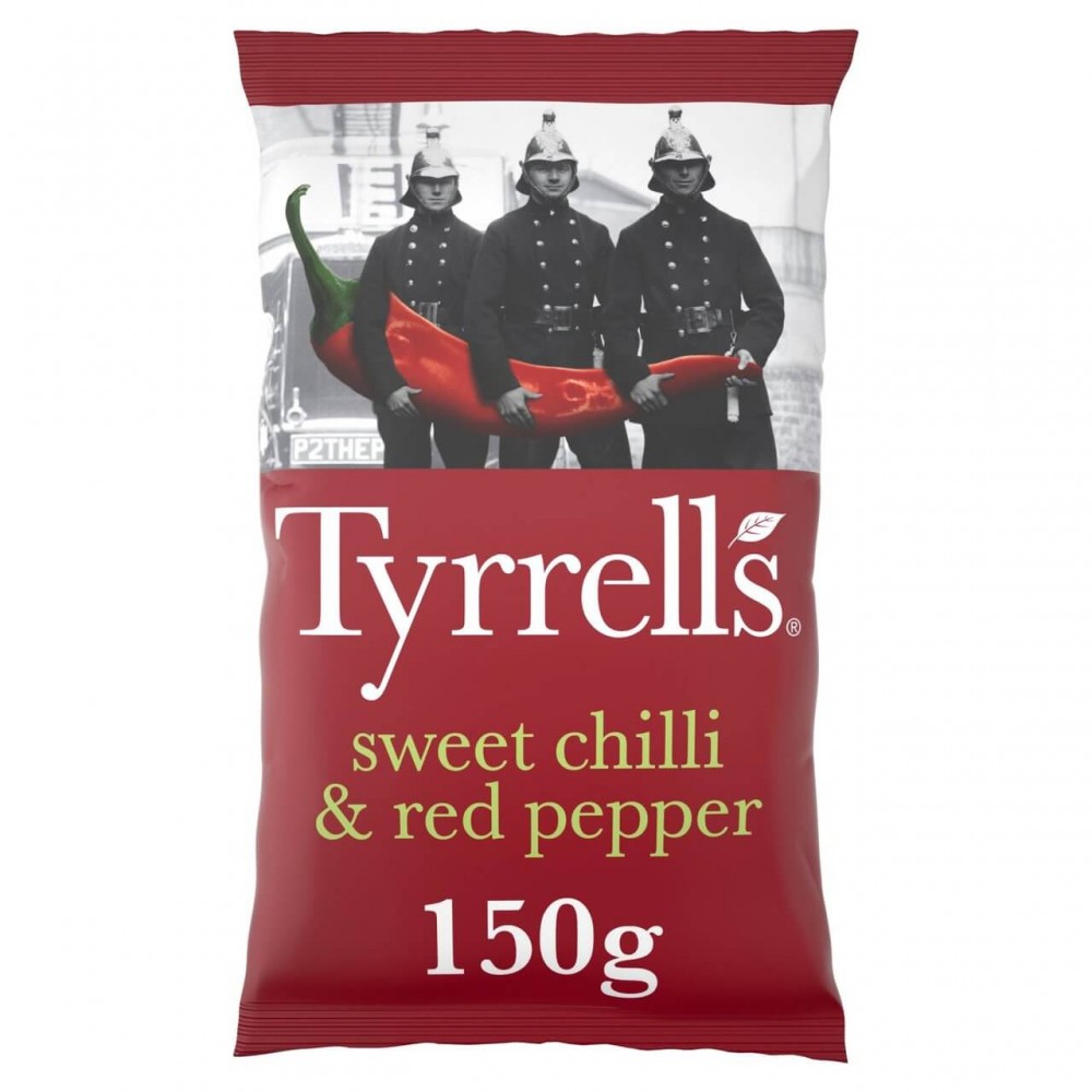 Tyrrells Crisps - Sweet Chilli & Red Pepper 8 x 150g