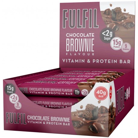 Fulfil 40g Vitamins & Protein Bar, Chocolate Brownie - 15 x 40g