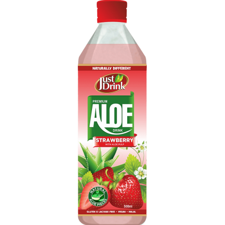 Just Drink Aloe - Strawberry 12 x 500ml
