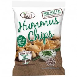 Eat Real Hummus Chips - Sour Cream & Chive - 10 x 135g